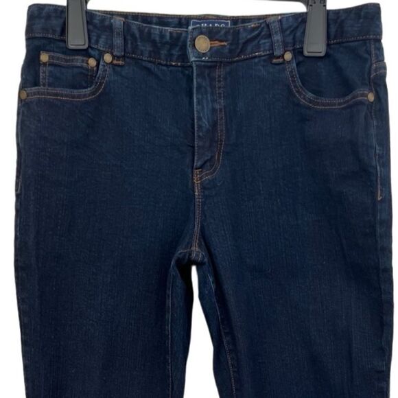 CHAPS Madden Straight Slimming Fit Denim Jeans, Dark Wash, size 10 - Picture 4 of 8